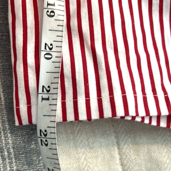 Myra Bag,ADORABLE Red/White Striped Cropped Pants,Elastic-Waist,Nautical,Size S - Picture 11 of 13
